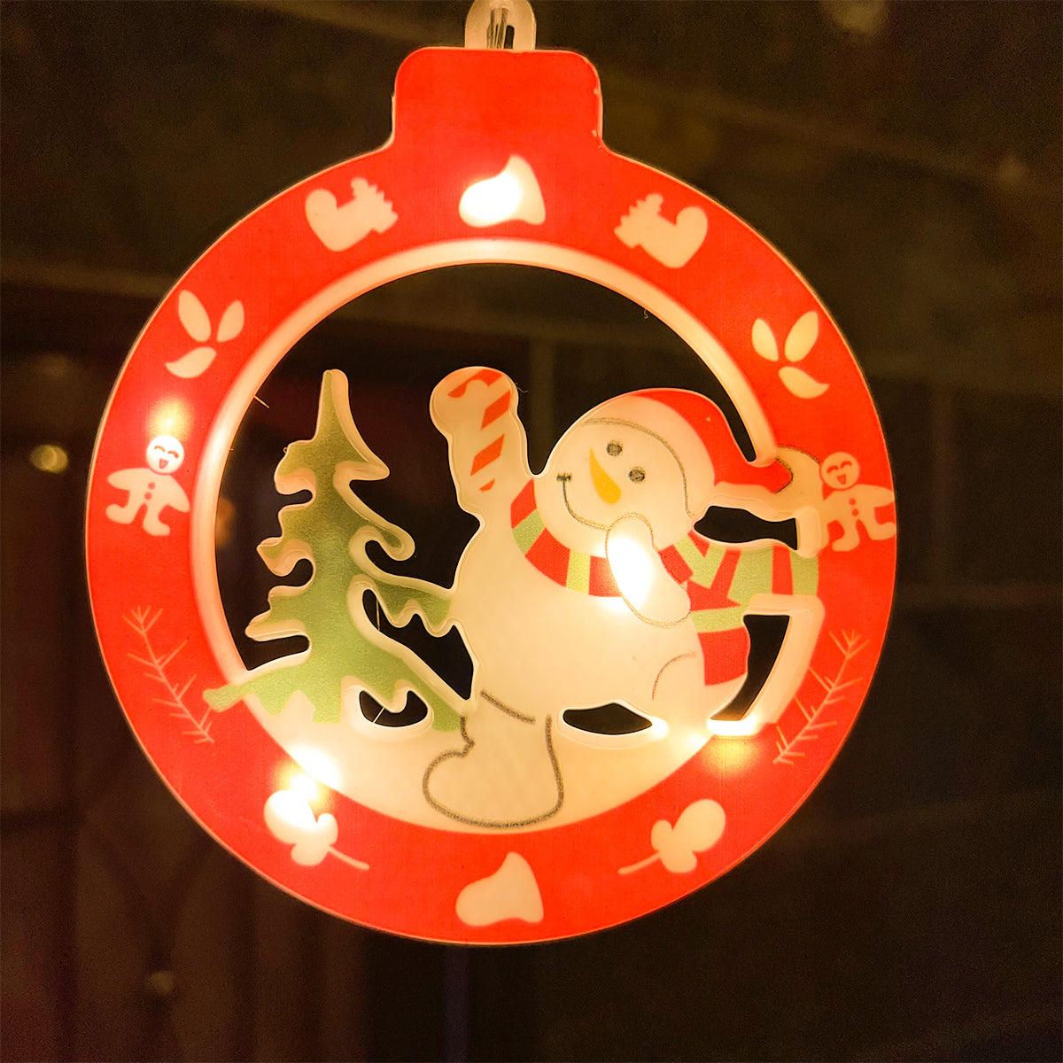 Cascada LED 3M Intercalada 100 Luces con Figuras Navideñas Círculos y Estrellas S4028TCE