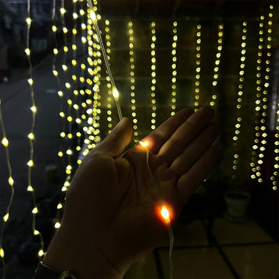 Cortina Luces LED Navidad 4x2M Decoración 1661