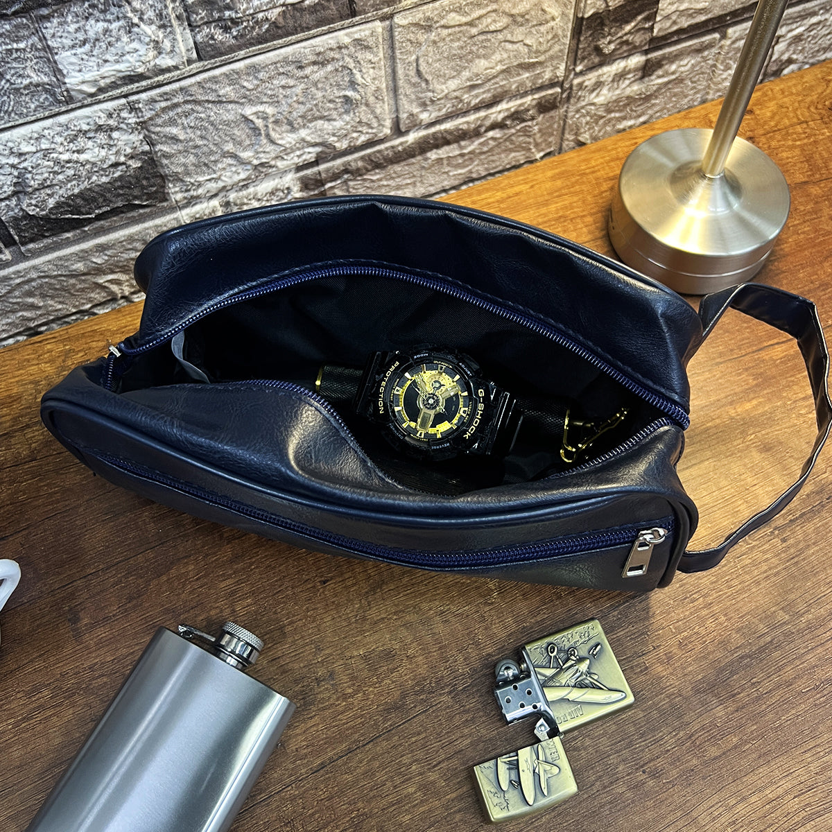 Neceser Masculino Bolso para Aseo Personal Viaje Elegante y Resistente 986-20