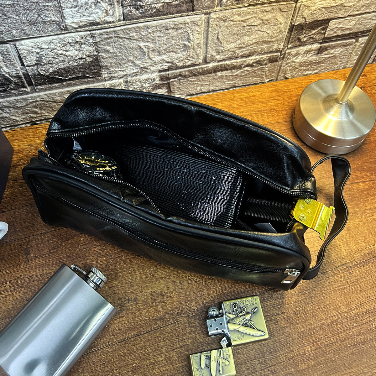 Neceser Masculino Bolso para Aseo Personal Viaje Elegante y Resistente 986-20