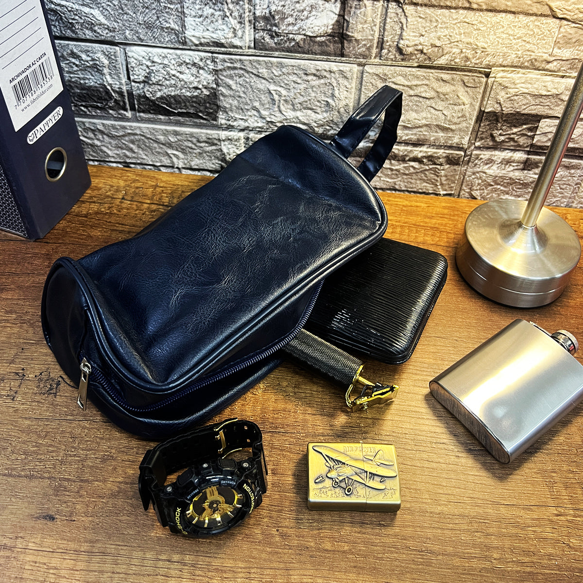 Neceser Masculino Bolso para Aseo Personal Viaje Elegante y Resistente 986-20