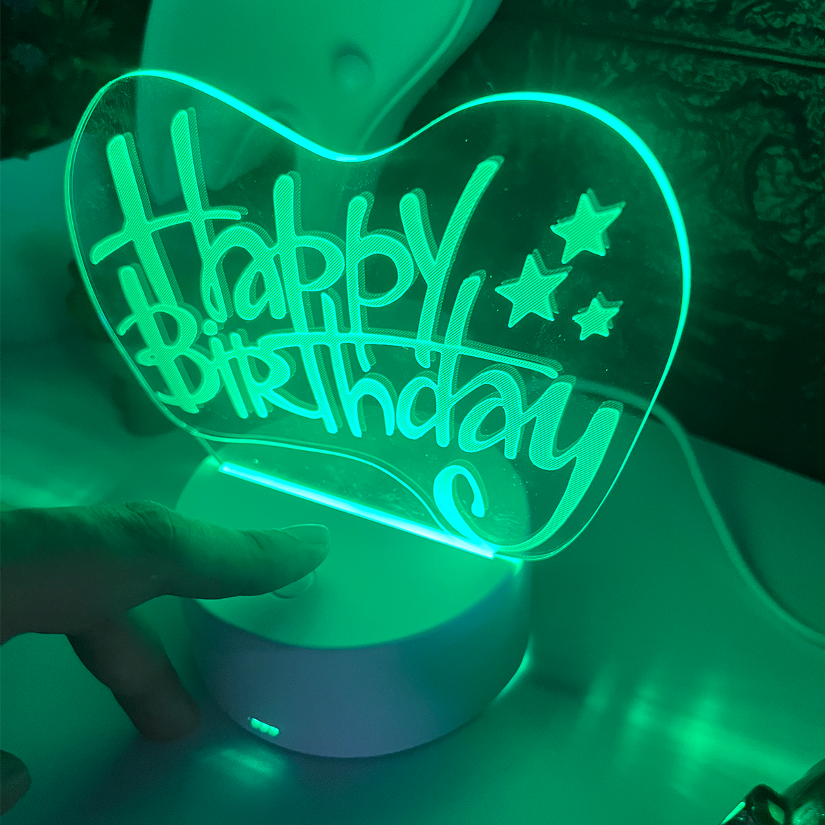 Lámpara LED 3D USB para Escritorio Luz Decorativa y Funcional LAMP3D