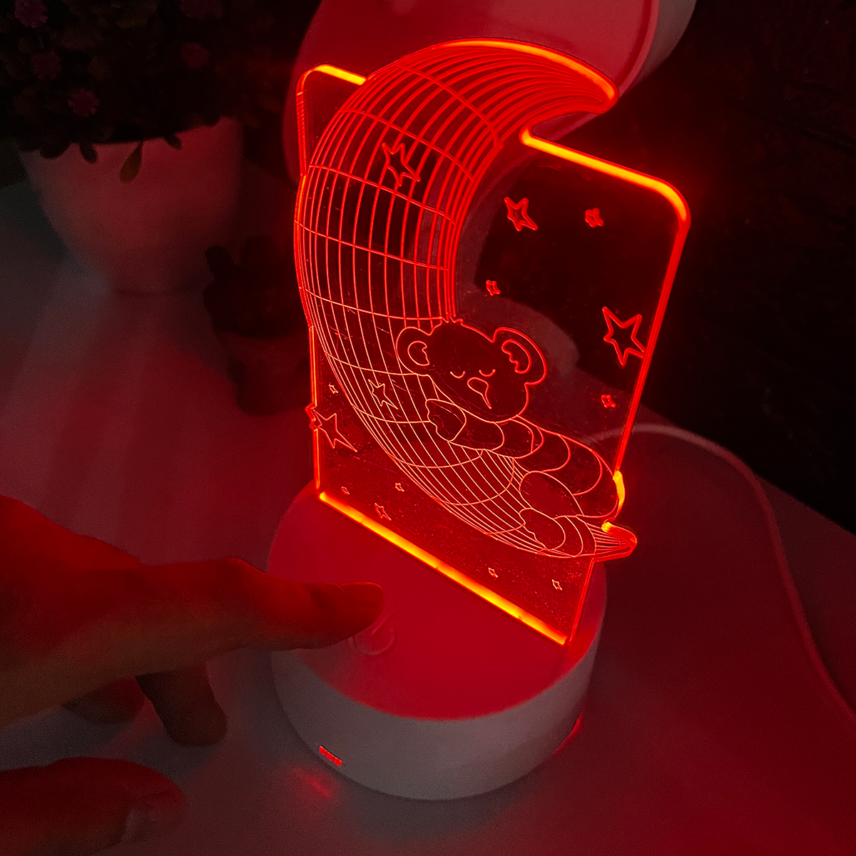 Lámpara LED 3D USB para Escritorio Luz Decorativa y Funcional LAMP3D