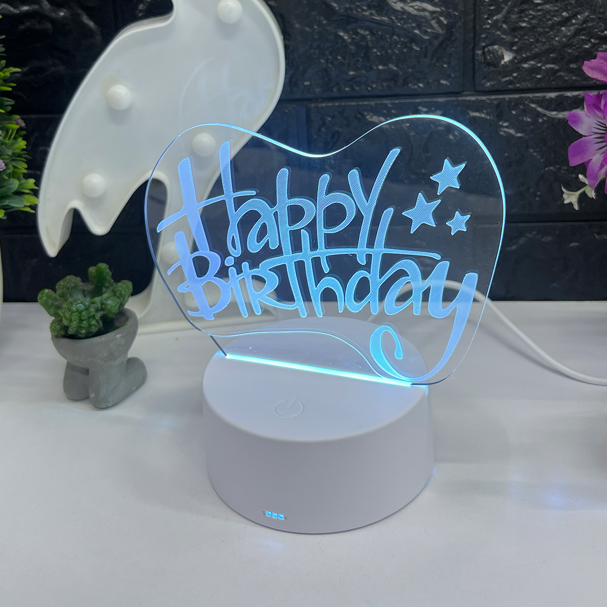 Lámpara LED 3D USB para Escritorio Luz Decorativa y Funcional LAMP3D