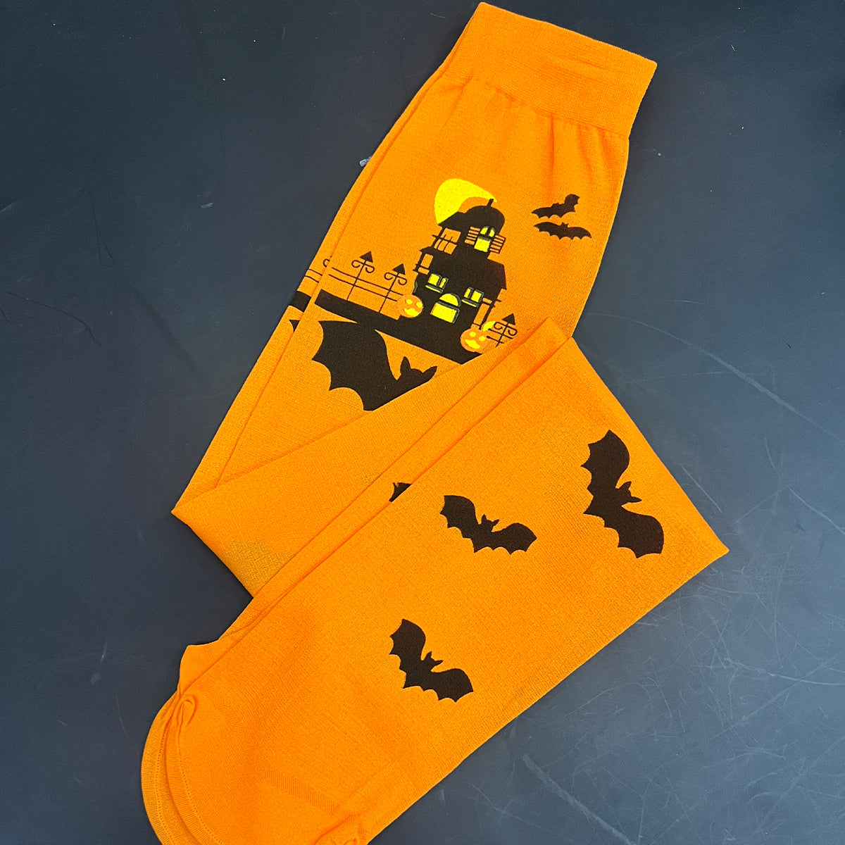 Medias Altas Halloween X3 Bucaneras Estampadas para Disfraz y Fiesta KL-A34