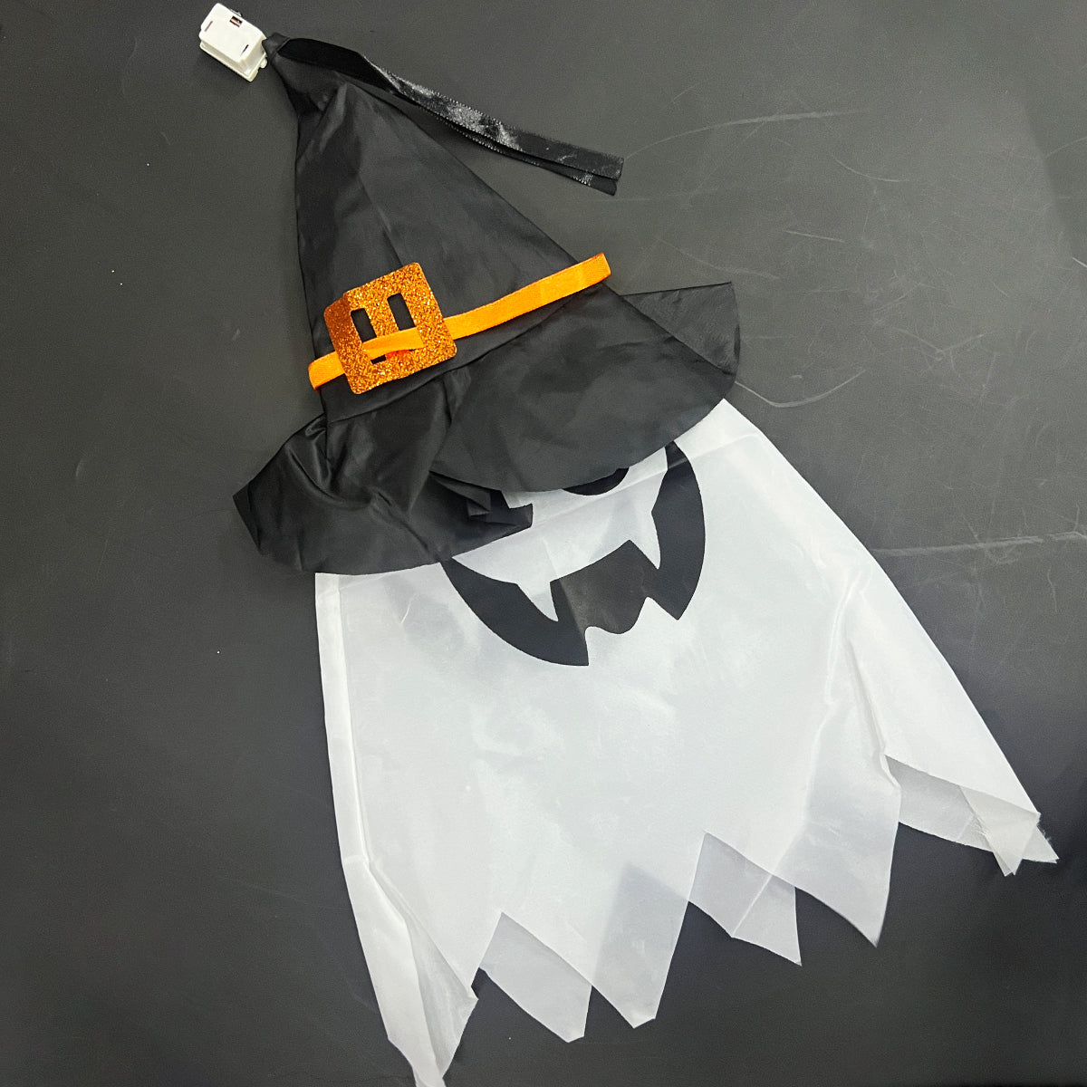 Fantasma Iluminado Colgante con Sombrero de Bruja Decoración Halloween 936-4