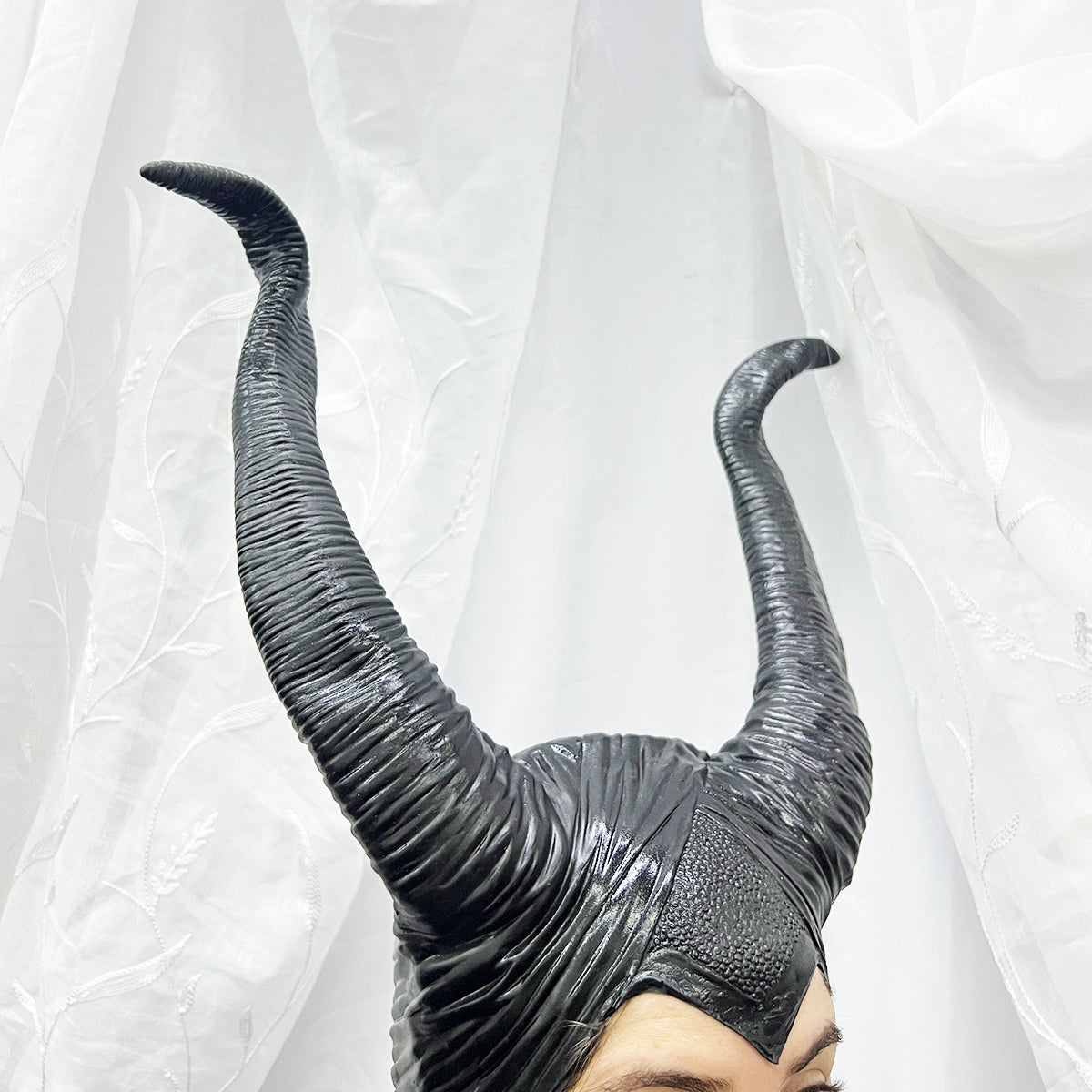Cuernos Látex Disfraz Maléfica Accesorio Cosplay Halloween OF-1450