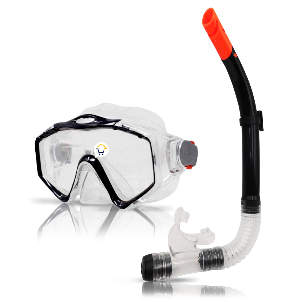 Kit Careta + Snorkel Para Buceo Piscina Playa NSP1900