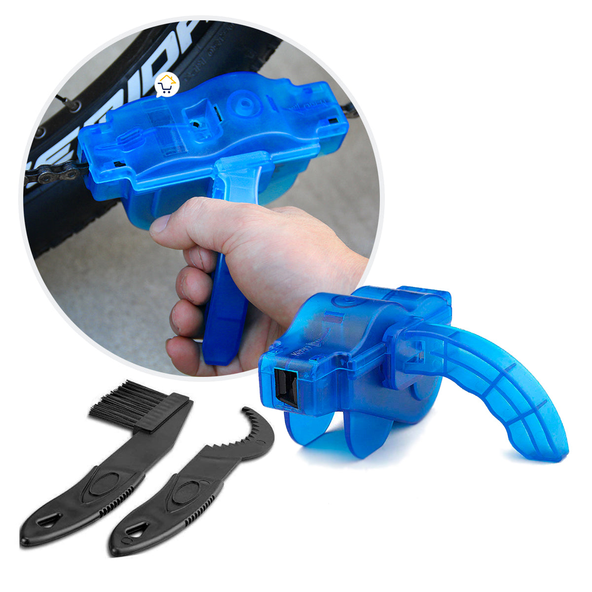 Kit Limpiador De Cadena Bicicleta Cepillo Mantenimiento B80