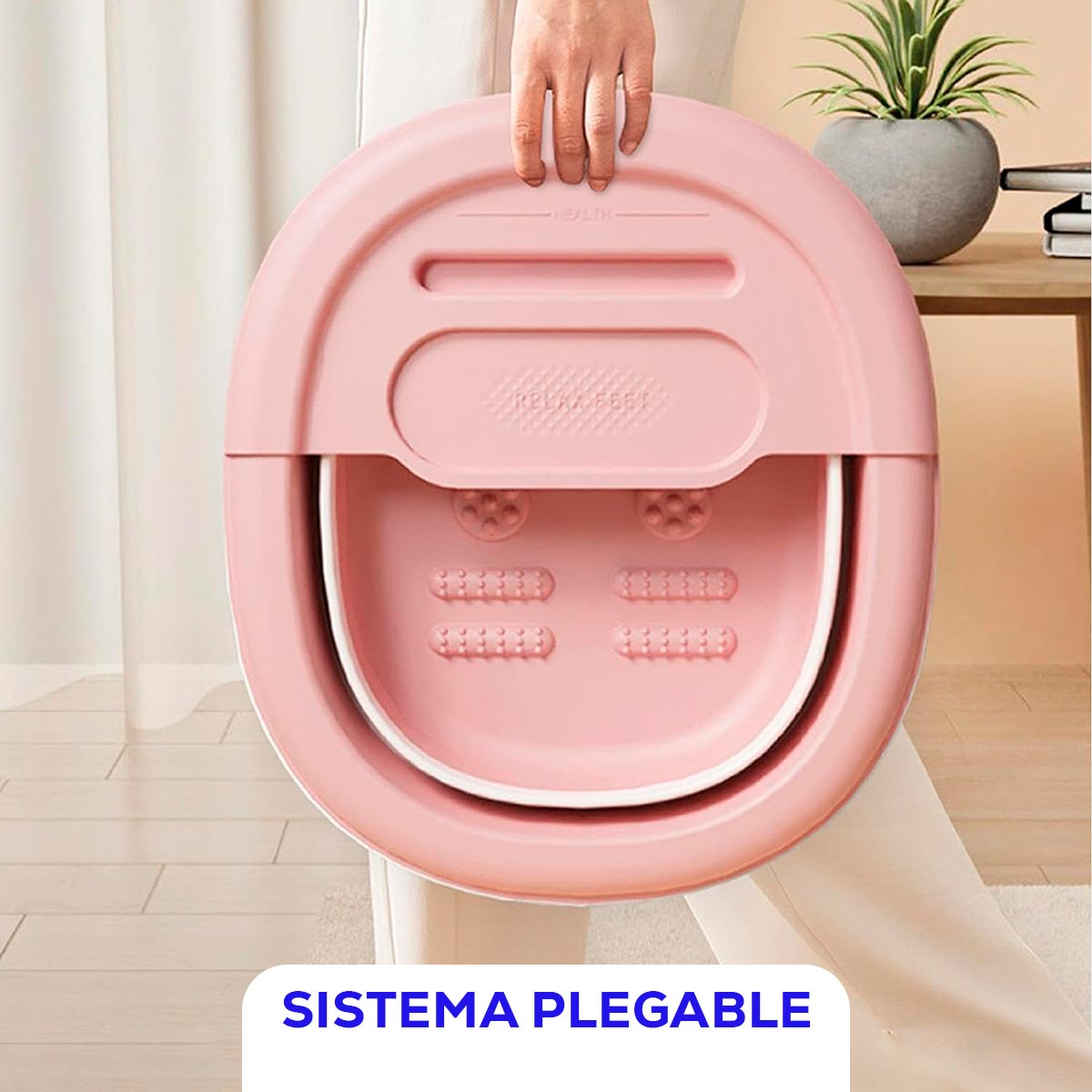 Lavapies Plegable y Masajes Cubeta Spa para Pies en Casa BLP01