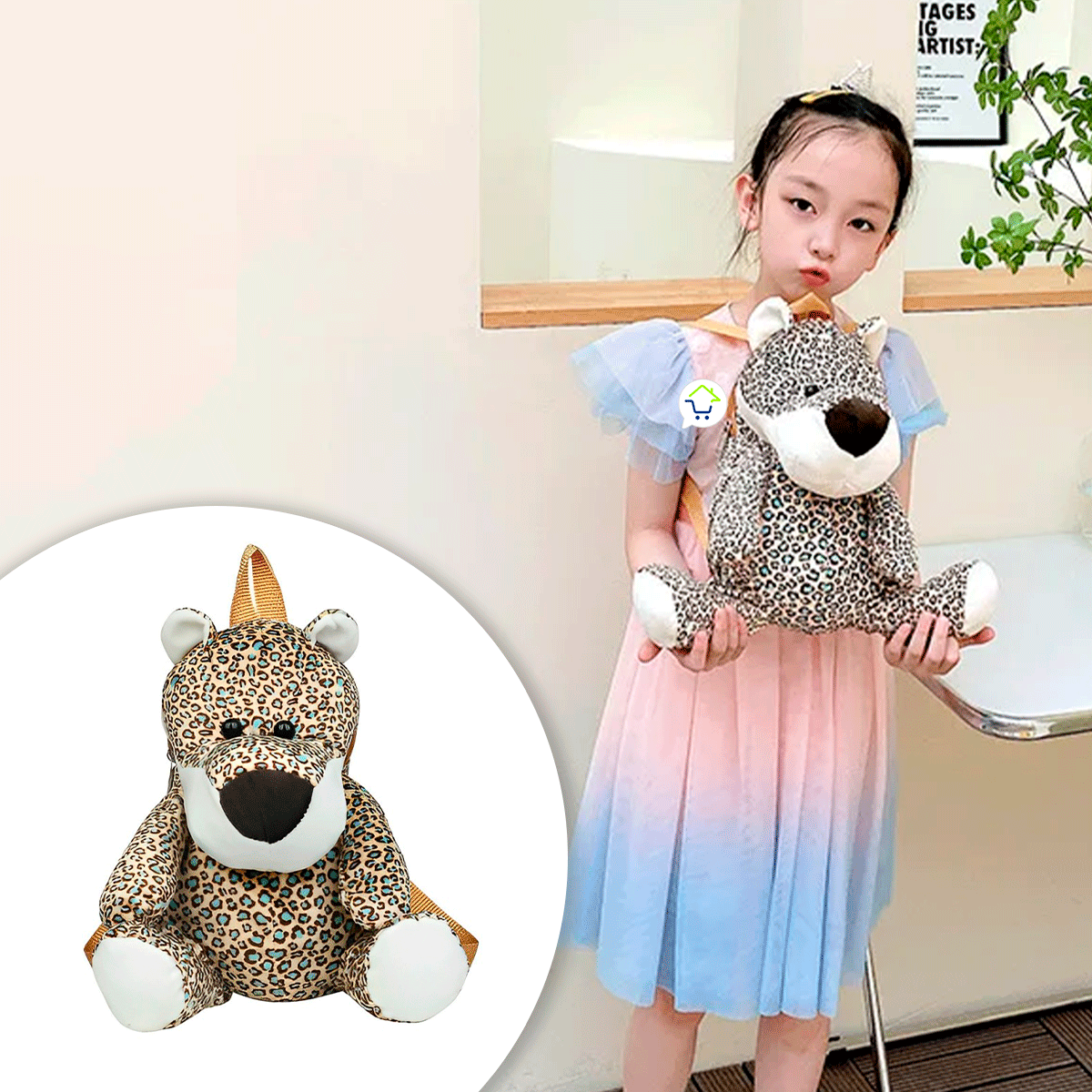 Bolso De Animales Suave y Adorables De Felpa Para Niños BAS