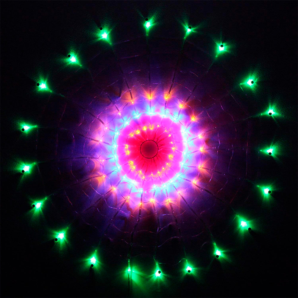 Luz Led Malla Esfera Redonda 1.40 M Multicolor 256 Led 2130