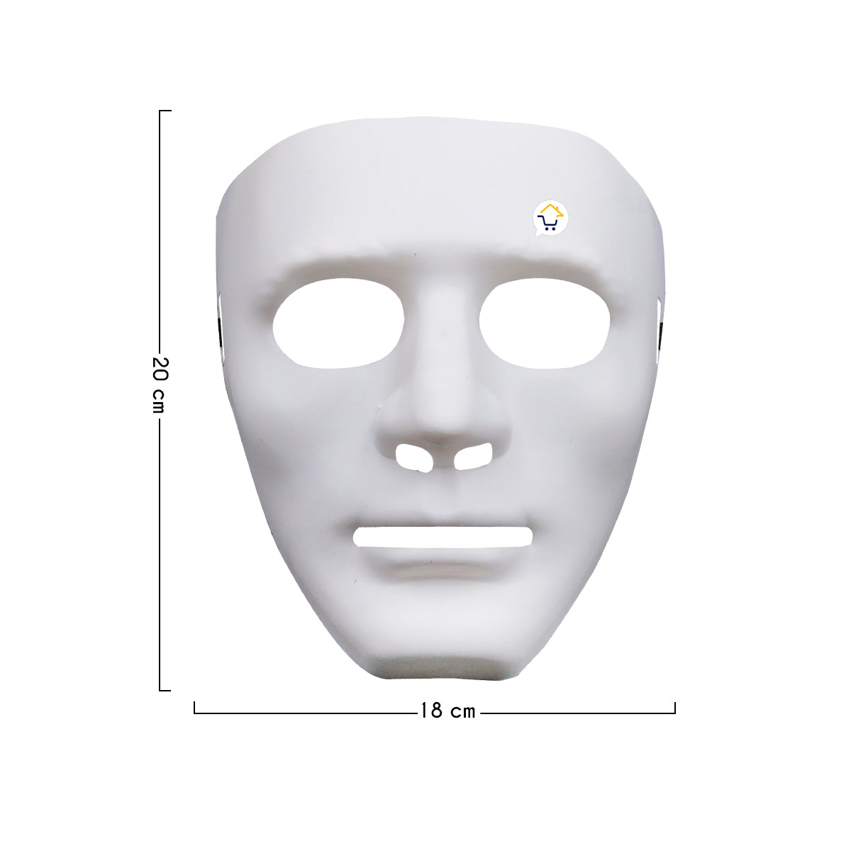 Máscara Asesino Sin Rostro Halloween Sin Expresión Mimo Disfraz AF69