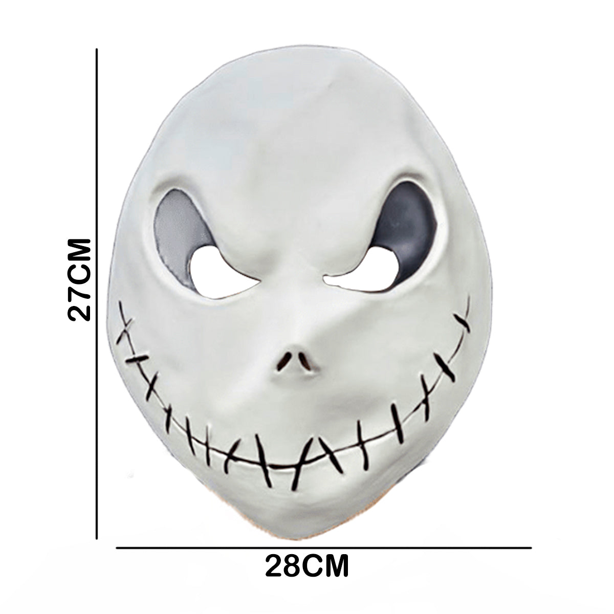 Máscara Jack Skellington Halloween Látex Pesadilla Antes de Navidad MA-133