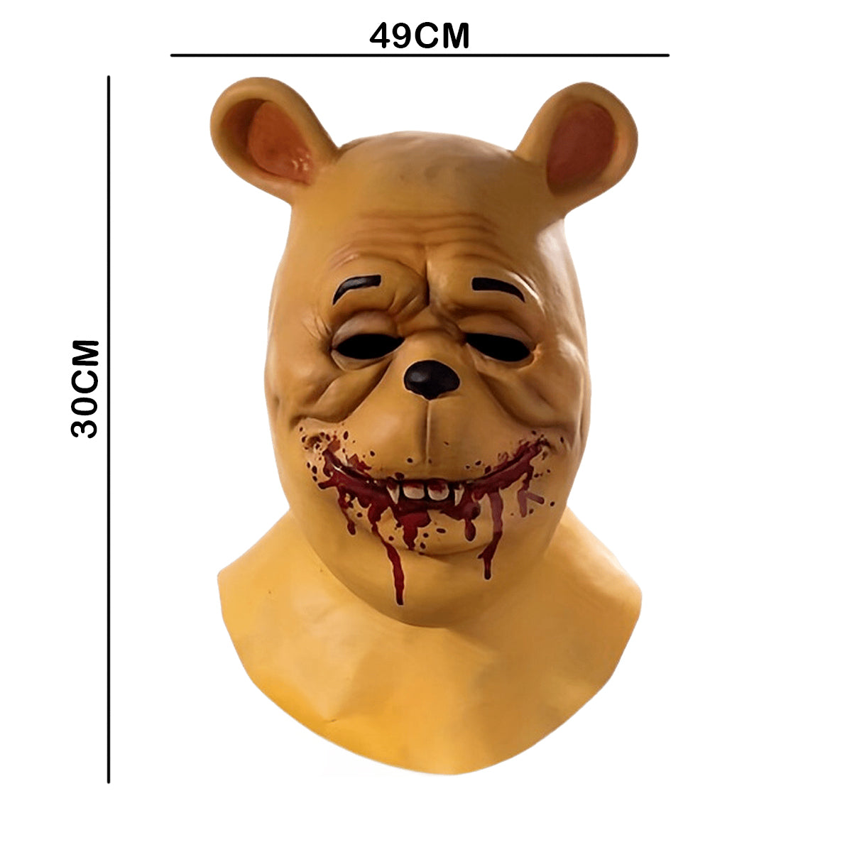 Máscara Winnie the Pooh Blood and Honey Látex Terror Halloween AT287-W