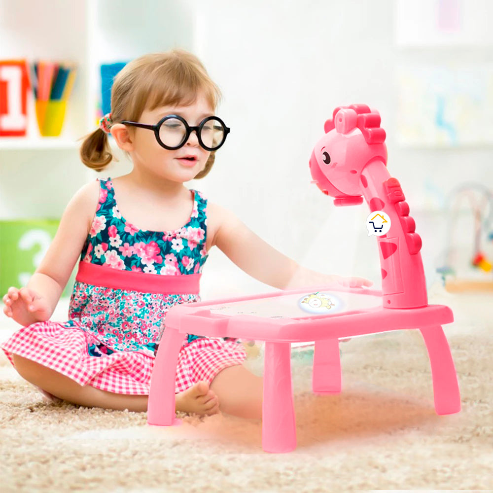 Mesa De Dibujo Proyector Infantil Tablero Juguete Th6688