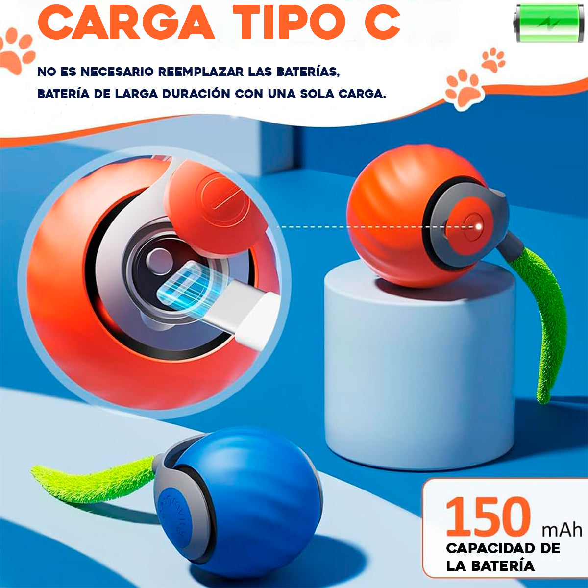 Pelota Interactiva Juguete Para Gatos Recargable Automática PTZ-23-2