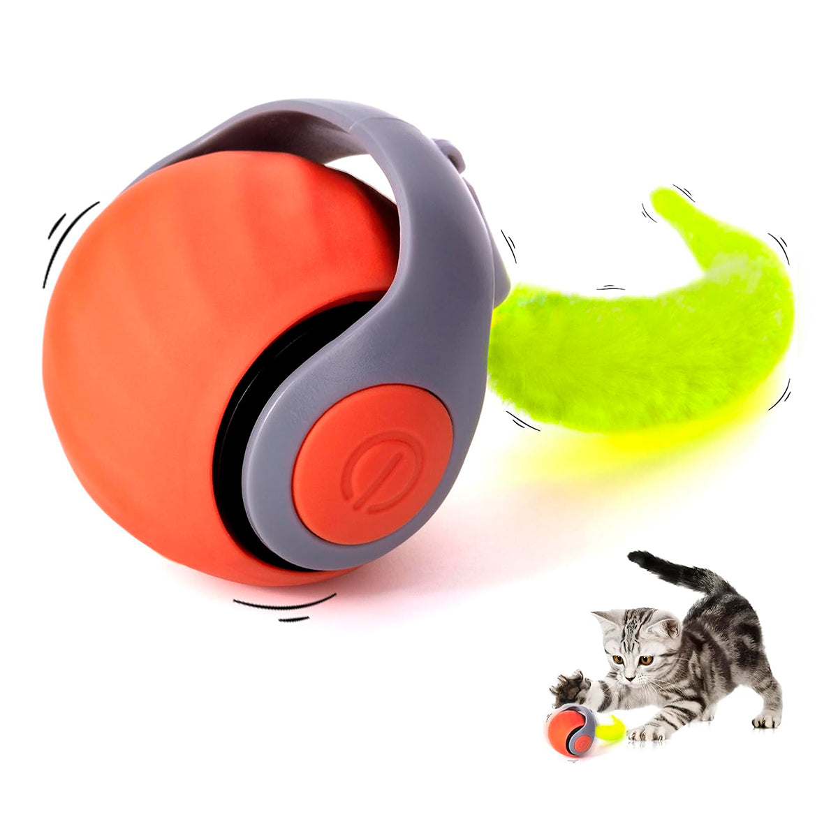 Pelota Interactiva Juguete Para Gatos Recargable Automática PTZ-23-2
