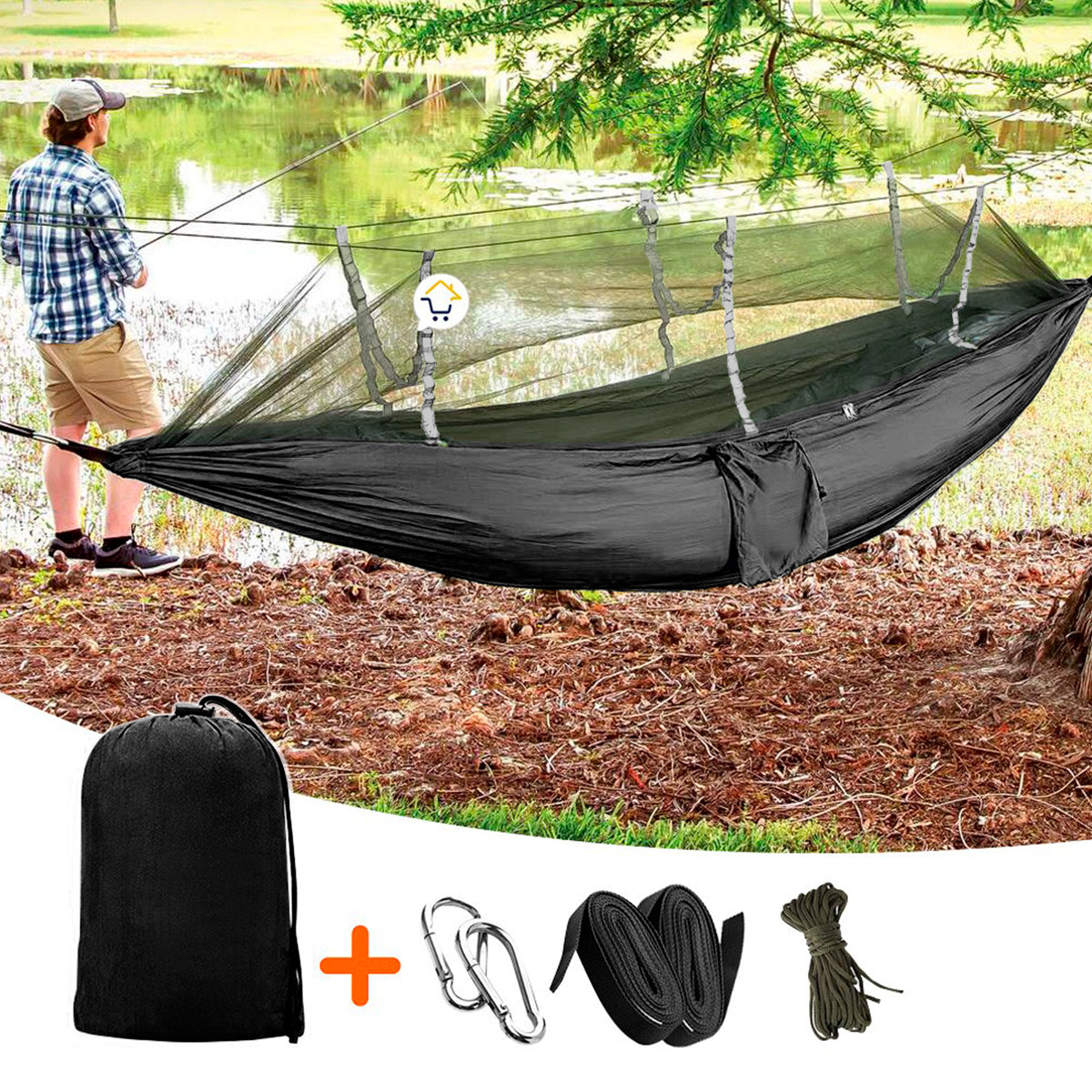 Hamaca Toldillo Mosquitero Portátil Campamento Viaje MJ-527