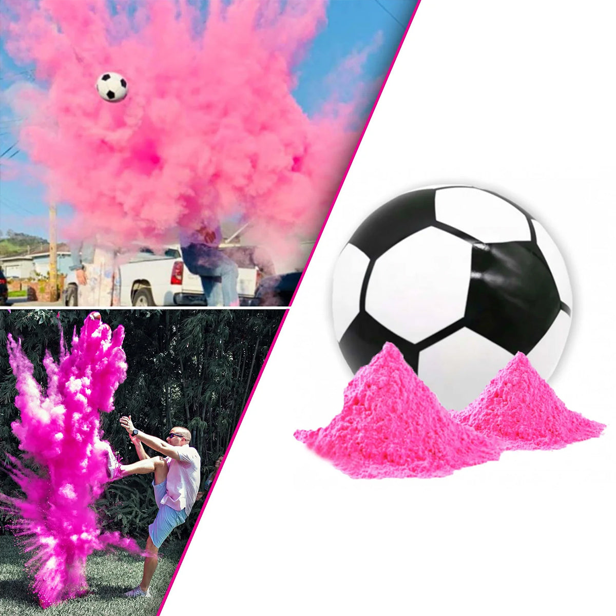 Balón De Fútbol Revelador de Género Pelota Para Baby Shower 47A