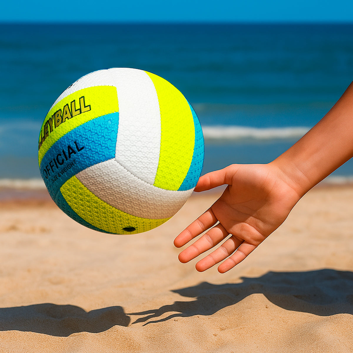 Balón de Voleibol N°5 De Entrenamiento Antideslizante Playa y Arena Q352-3