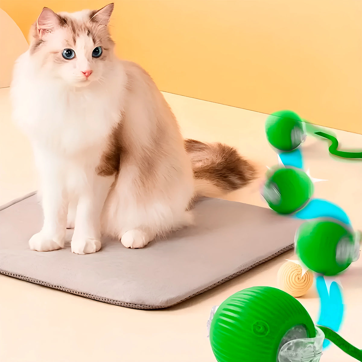 Juguete Interactivo Para Gatos Recargable Pelota Automática 490-181