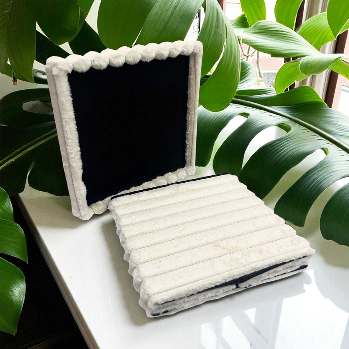 Baúl Plegable Puff Taburete Reposapiés Multiuso LN-241109