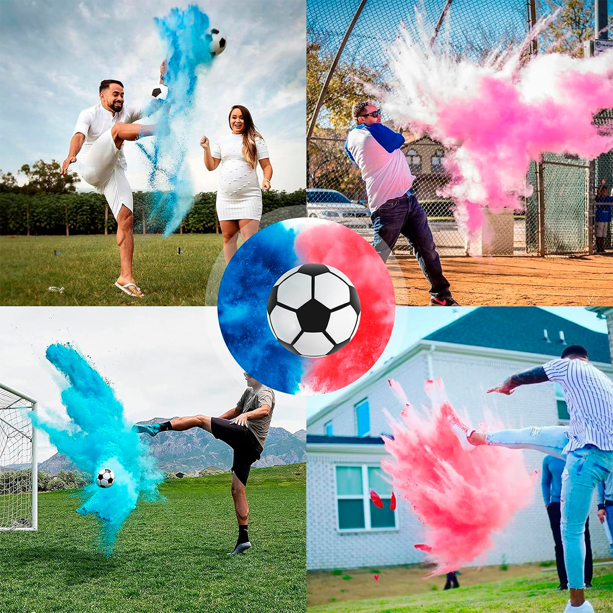 Balón De Fútbol Revelador de Género Pelota Para Baby Shower 47A