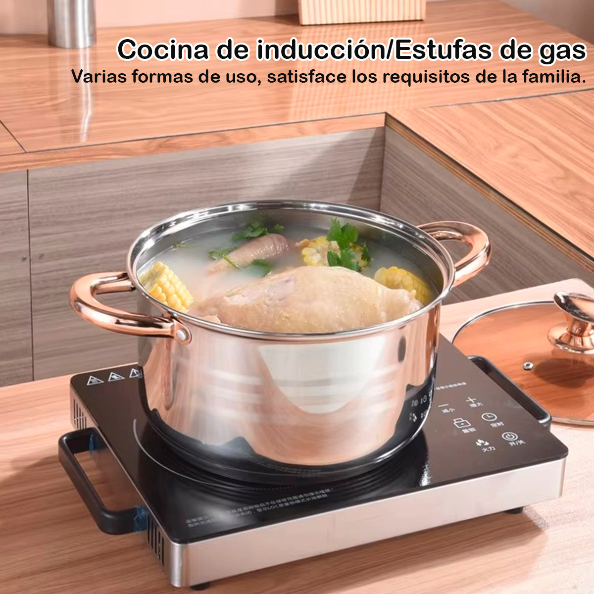 Juego De Ollas 12 Pzas Acero Inoxidable Cocina Para Inducción kv-6618