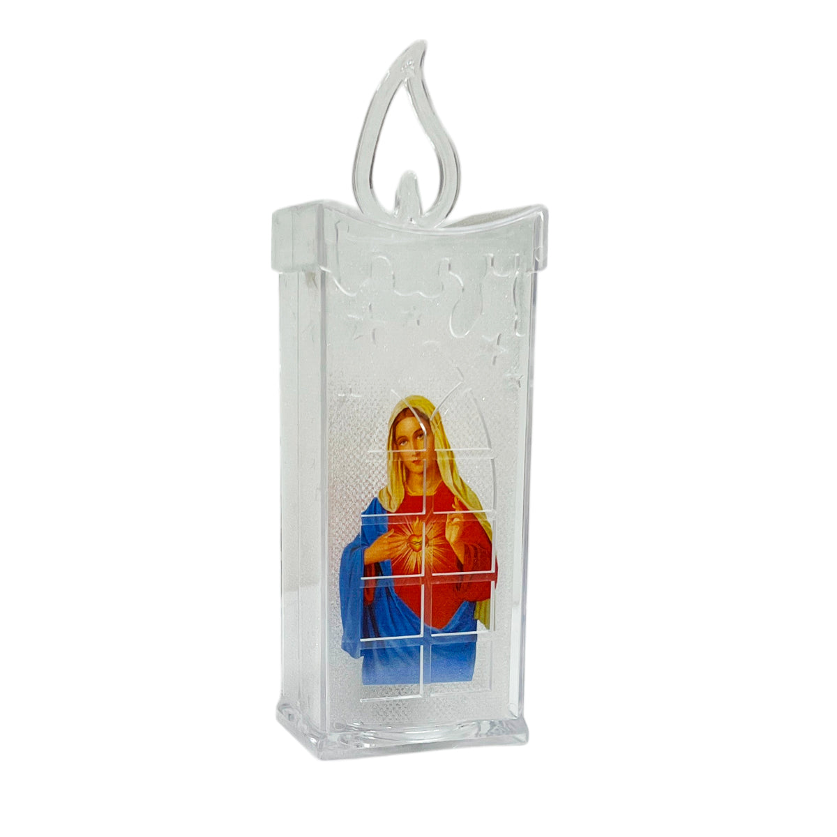 Vela LED X4 Con Imagen Religiosa Decoración Hogar Luz Cálida Navidad VLR01X4