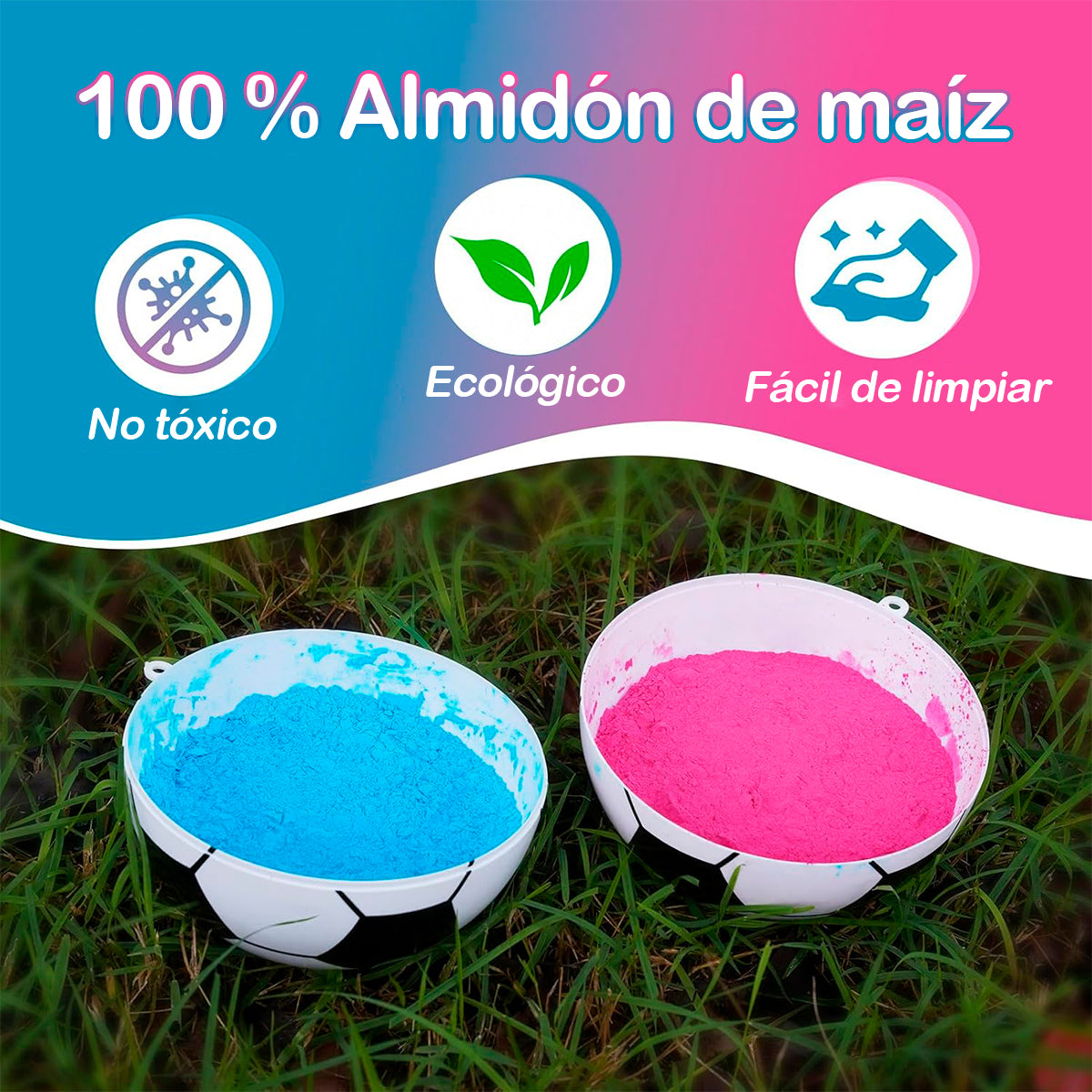 Balón De Fútbol Revelador de Género Pelota Para Baby Shower 47A