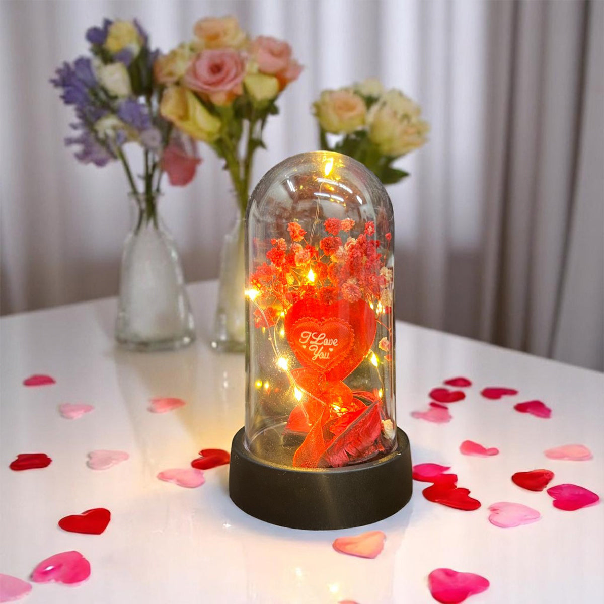 Flor Eterna Micro LED Decorativa Lámpara Mesa De Noche RSBL01