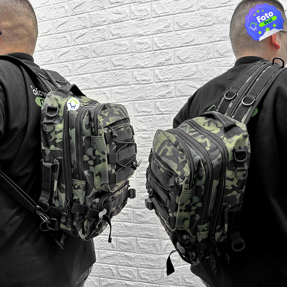 Morral Táctico Militar 2 En 1 Bolso Cruzado Pesca Manos Libres MRR21