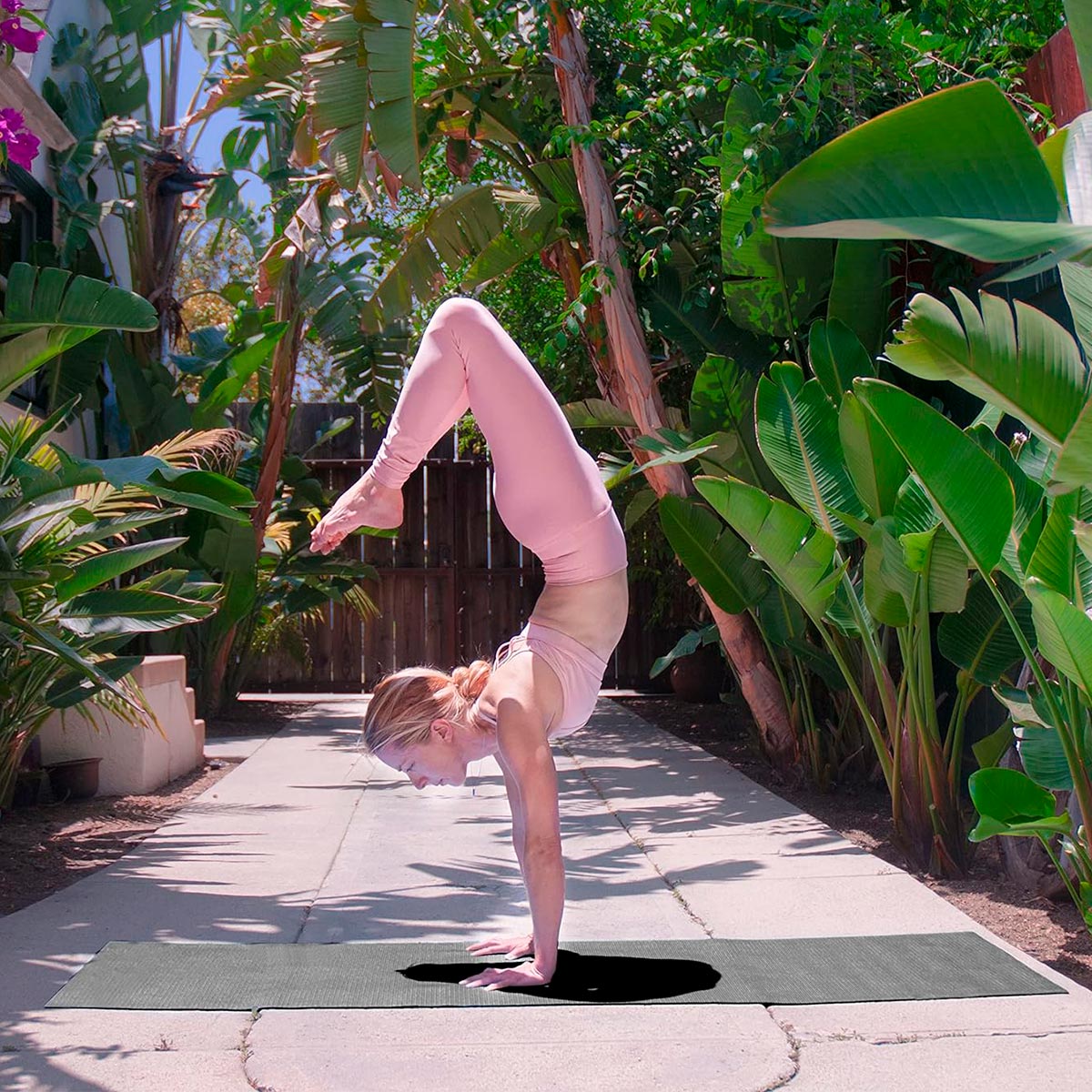 Mat Yoga Tapete Ejercicio Colchoneta Gimnasio Pilates 173 x 62 cm x 3 mm