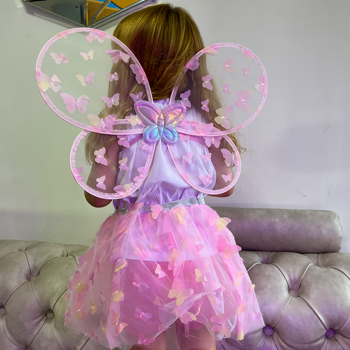Disfraz Mariposa Alas y Tutú Niña Halloween OF-02022
