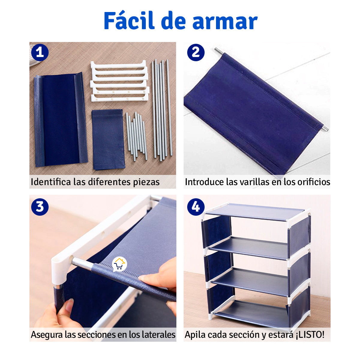 Organizador de Zapatos Multiusos Zapatero 4 Niveles 312024