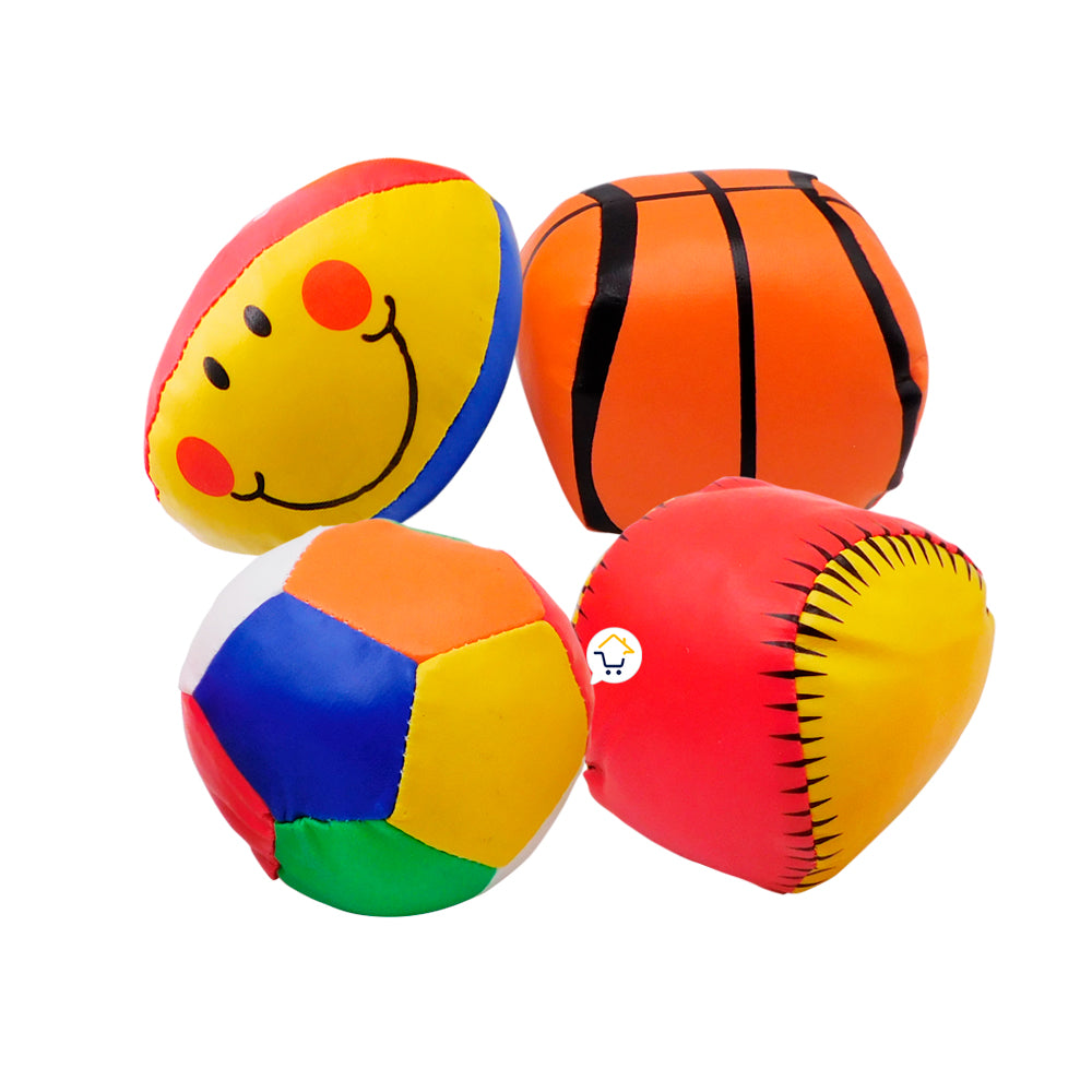 Set x4 Pelotas Sensoriales Para Bebé Juguete Suave 4043F