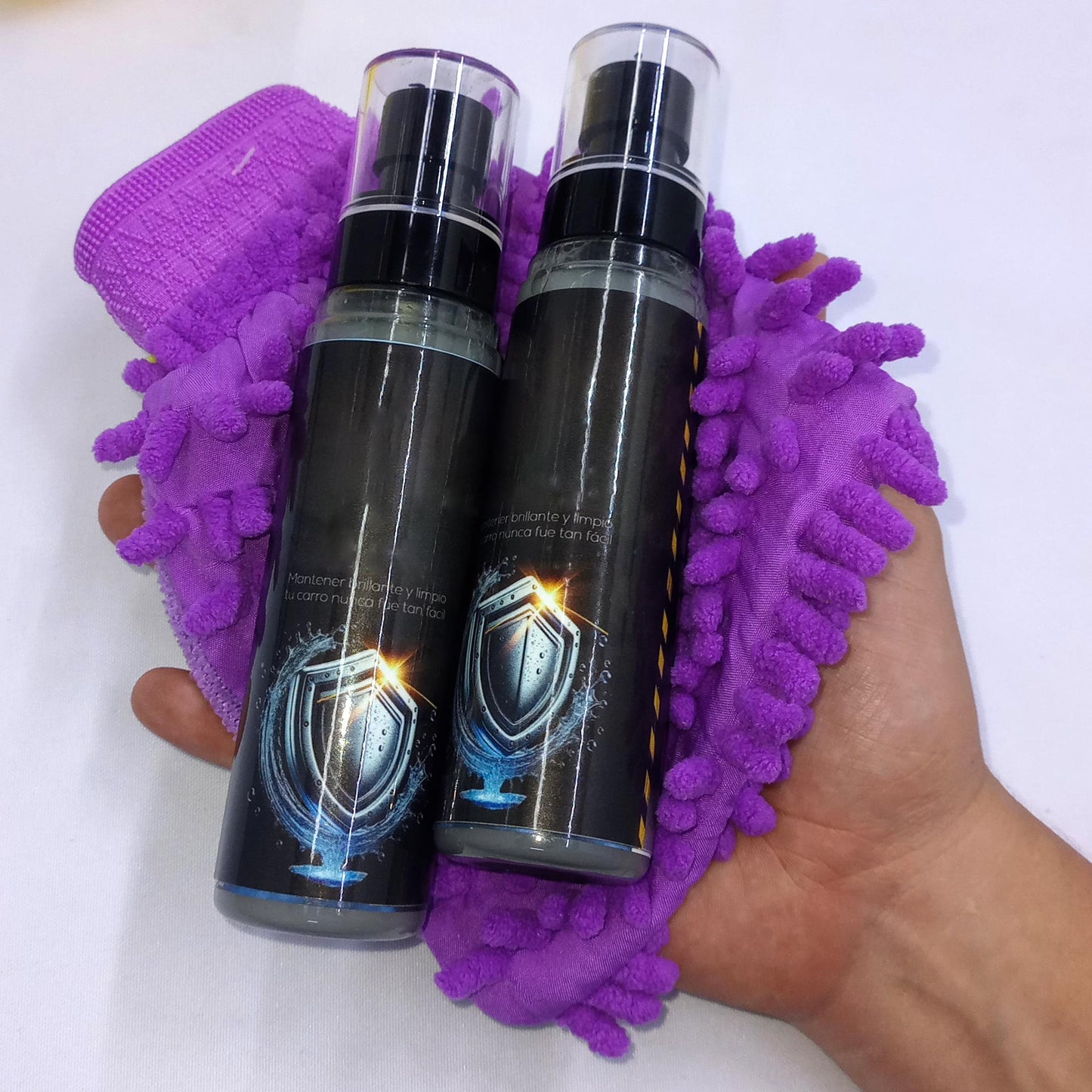 Protector de pintura y Brillo 2 Frascos Water Shield Para Vehículos Nano protección Impermeable AQ01