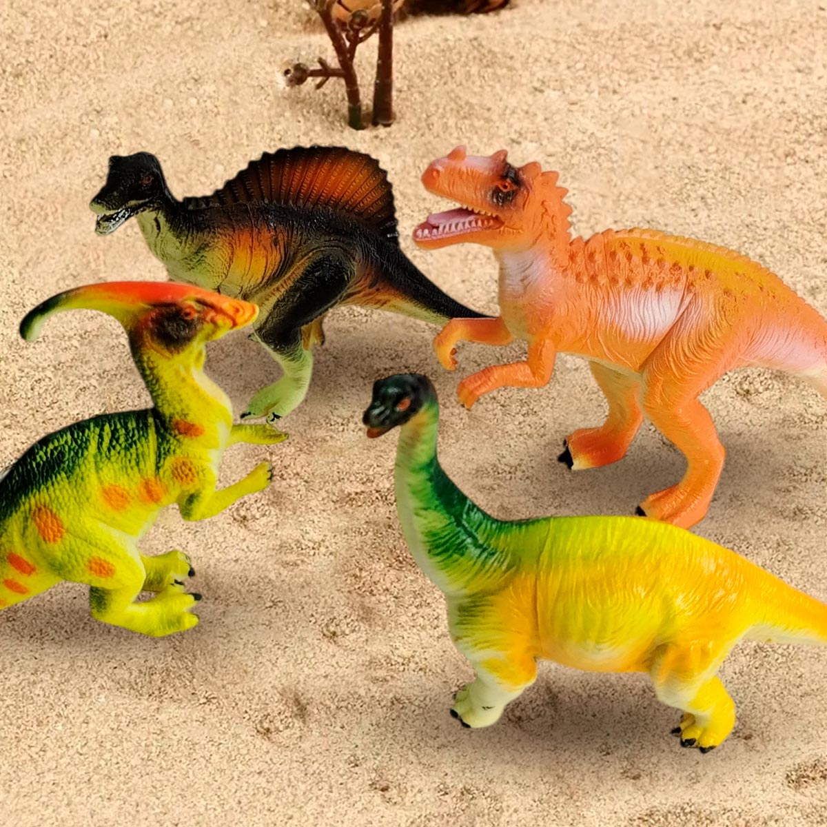 Set Dinosaurios Juguete Realistas x6 Figuras Medianas para Niños y Colección AT156