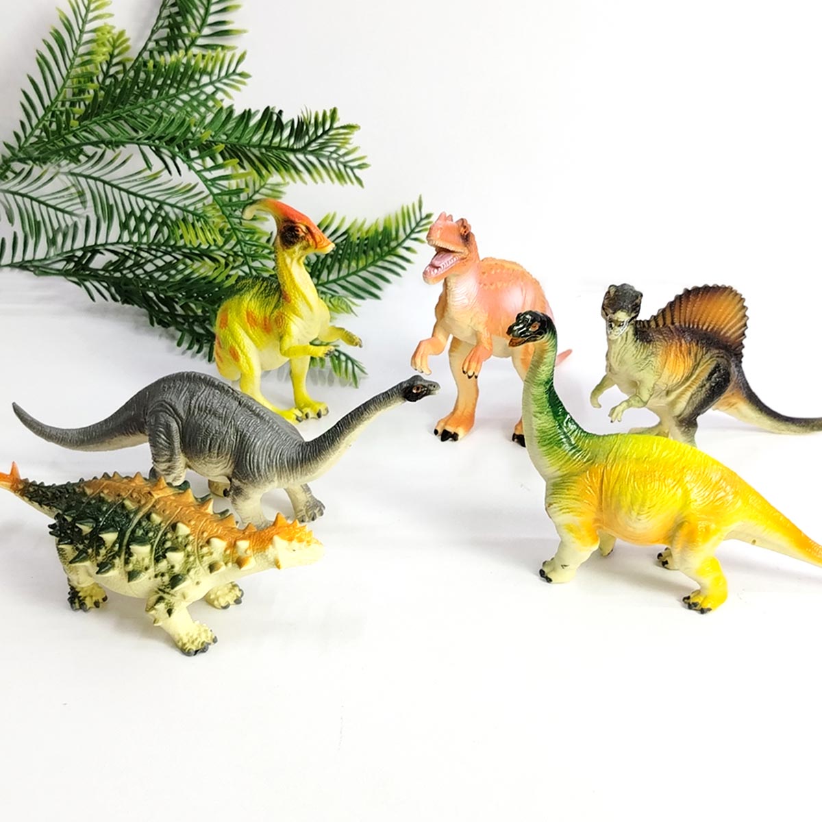Set Dinosaurios Juguete Realistas x6 Figuras Medianas para Niños y Colección AT156