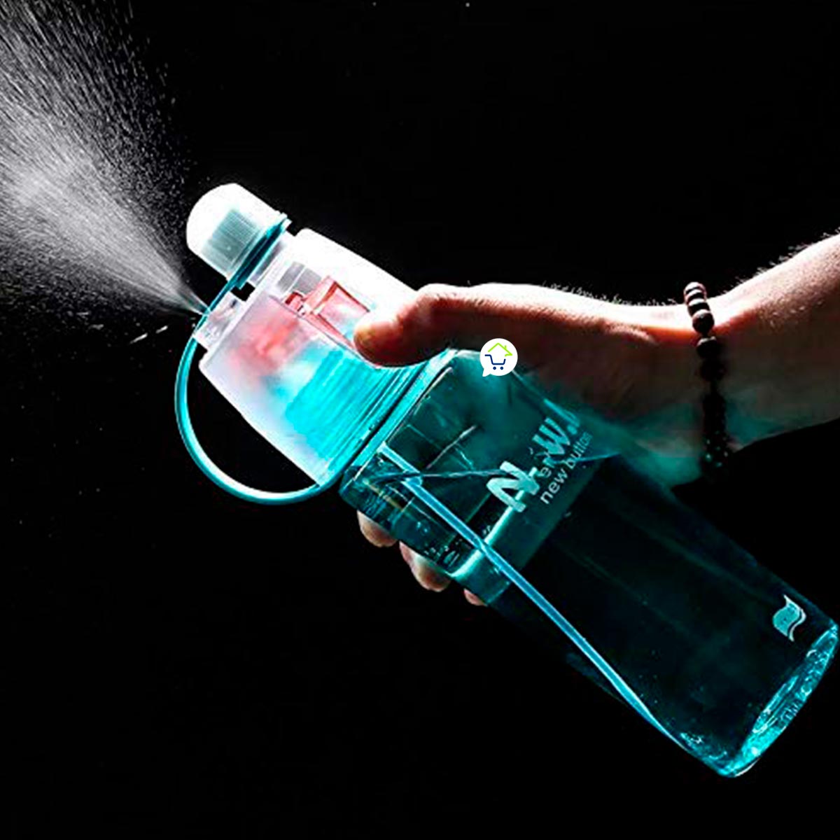 Termo Spray Botella Deportiva 2 en 1 Gym Ciclismo NA488 V