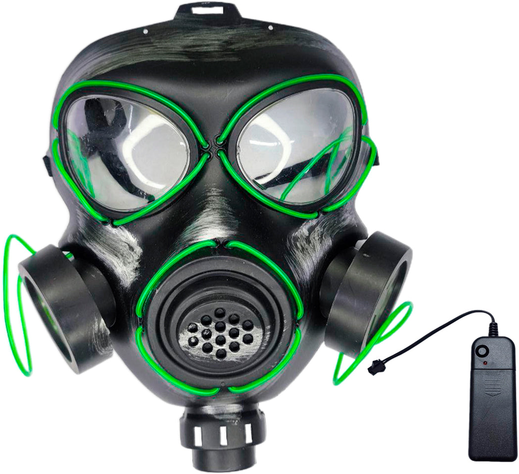 Máscara de Gas LED Futurista Disfraz Halloween OFL-1023