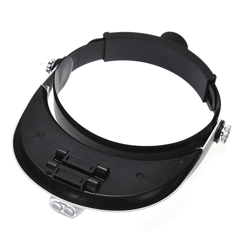 Lupa Led Visera + 5 Lentes Aumento Diadema Joyería Relojería MG81001-G