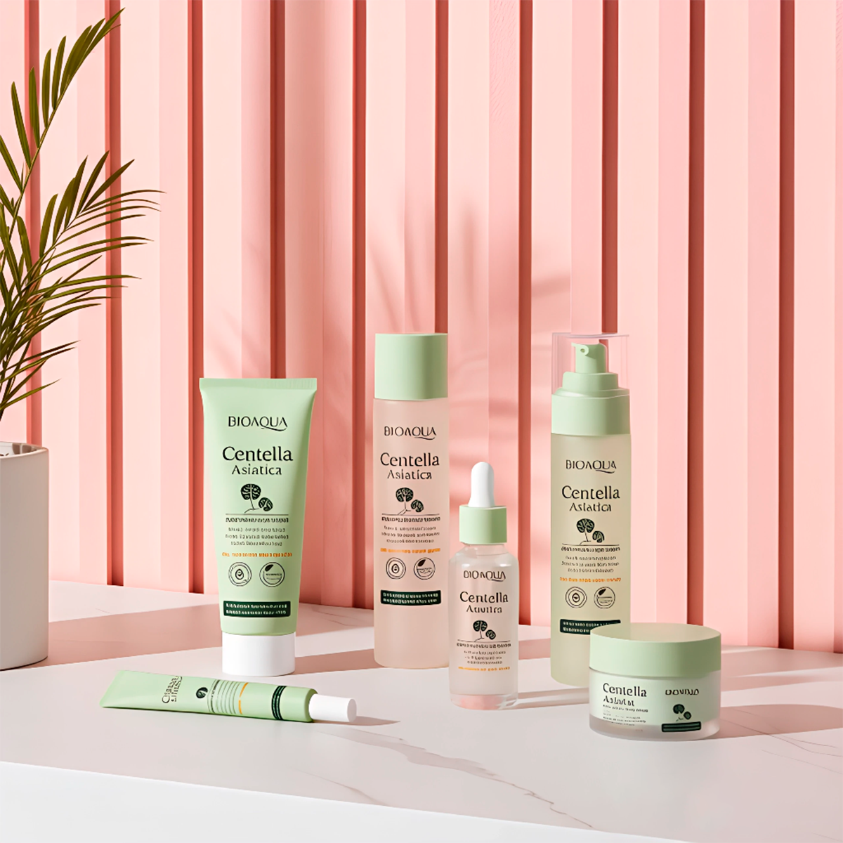 Kit Centella Asiática BIOAQUA 6 Piezas Reparador Facial Antiacné