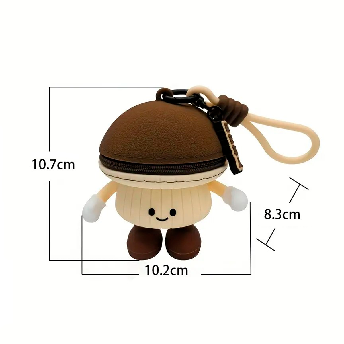 Monedero De Silicona Kawaii Comida Portaobjetos Colgante QBT133