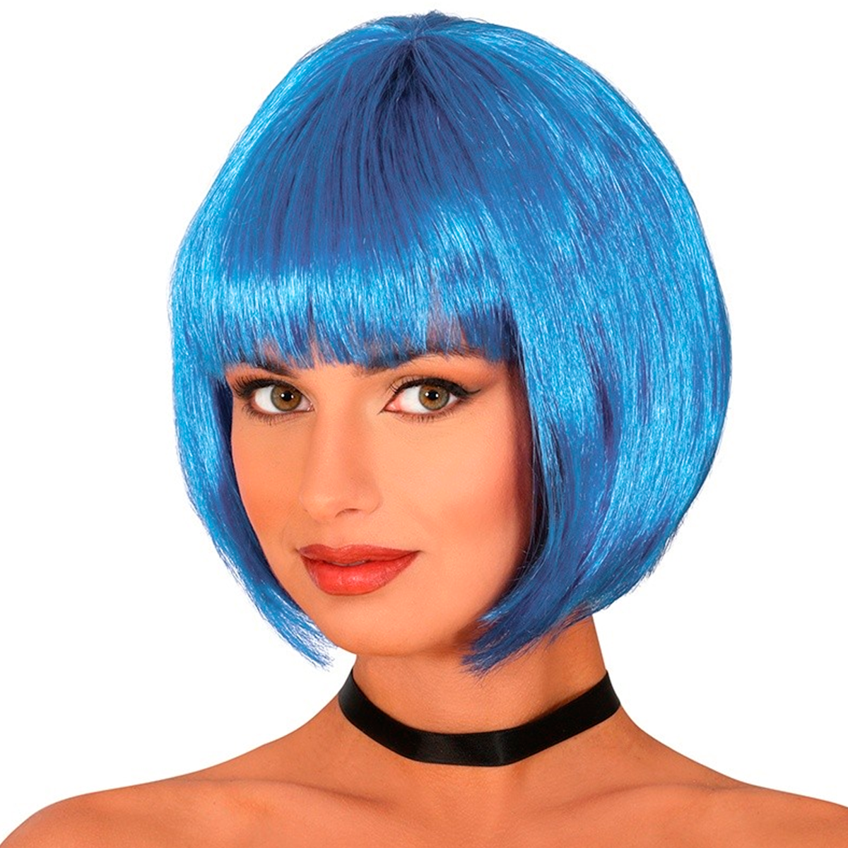 Peluca Corta Con Flequillo Fiesta Halloween Disfraces KL1027-40