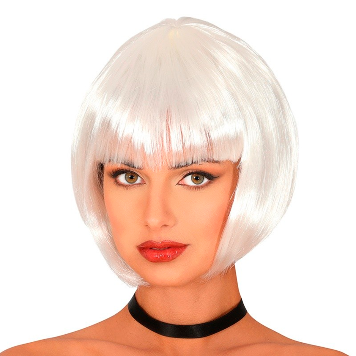 Peluca Corta Con Flequillo Fiesta Halloween Disfraces KL1027-40