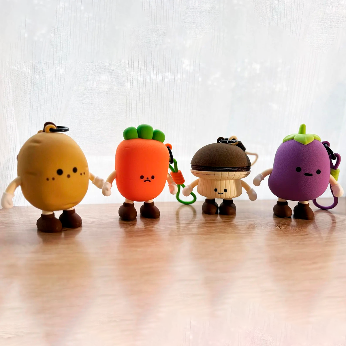 Monedero De Silicona Kawaii Comida Portaobjetos Colgante QBT133
