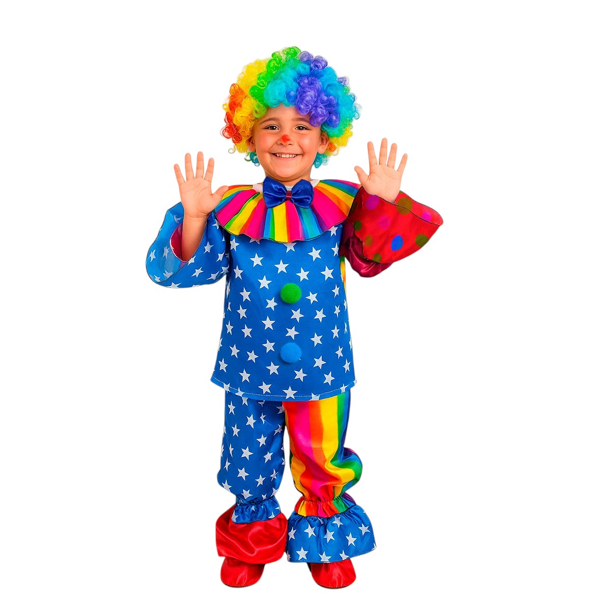 Disfraz de Payaso Colorido para Niño y Adulto Carnaval Halloween DSPAYC0
