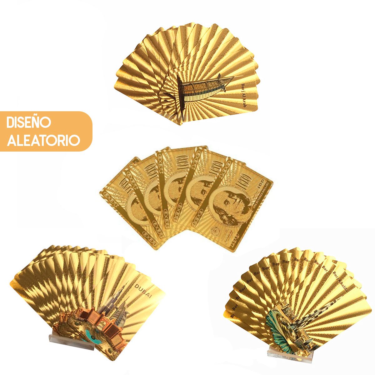 Cartas Remis Baraja metalizadas Poker Naipe Flexible 8077